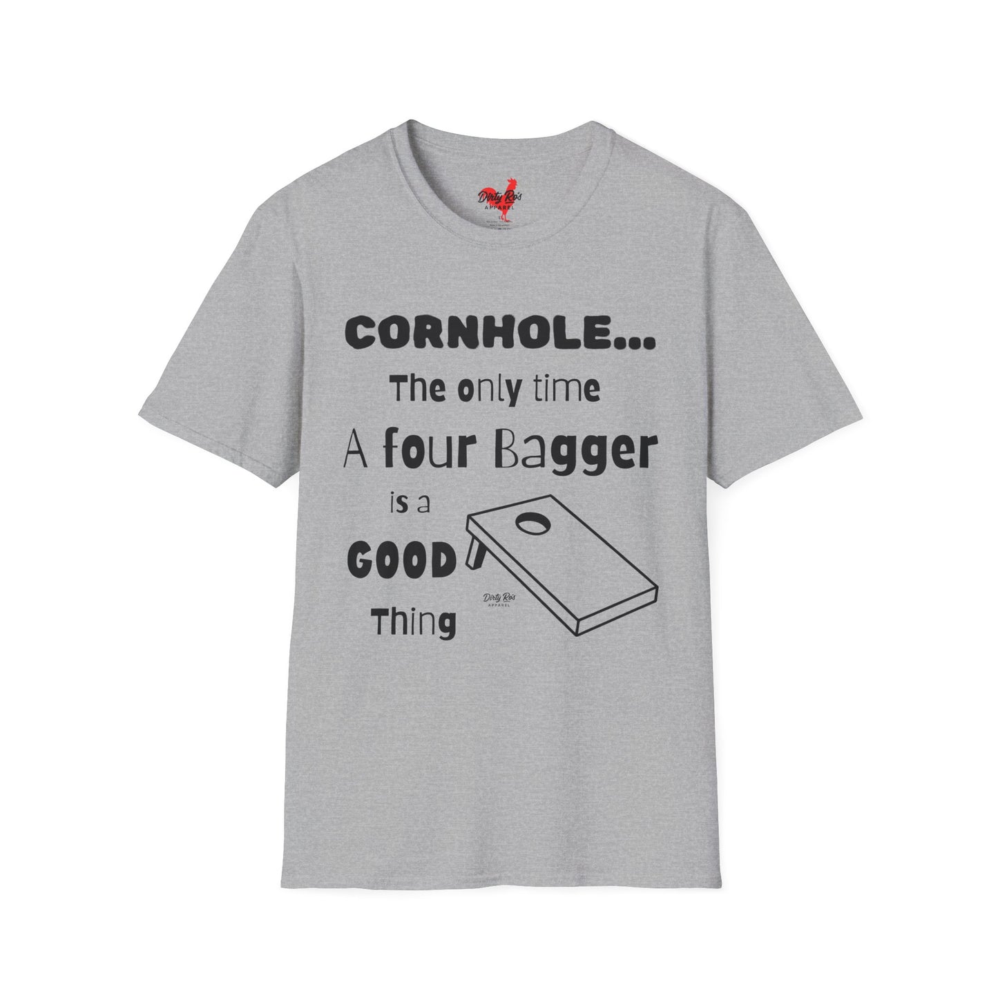 Cornhole The Only Time a Four Bagger is a Good Thing | Soft AF Tee