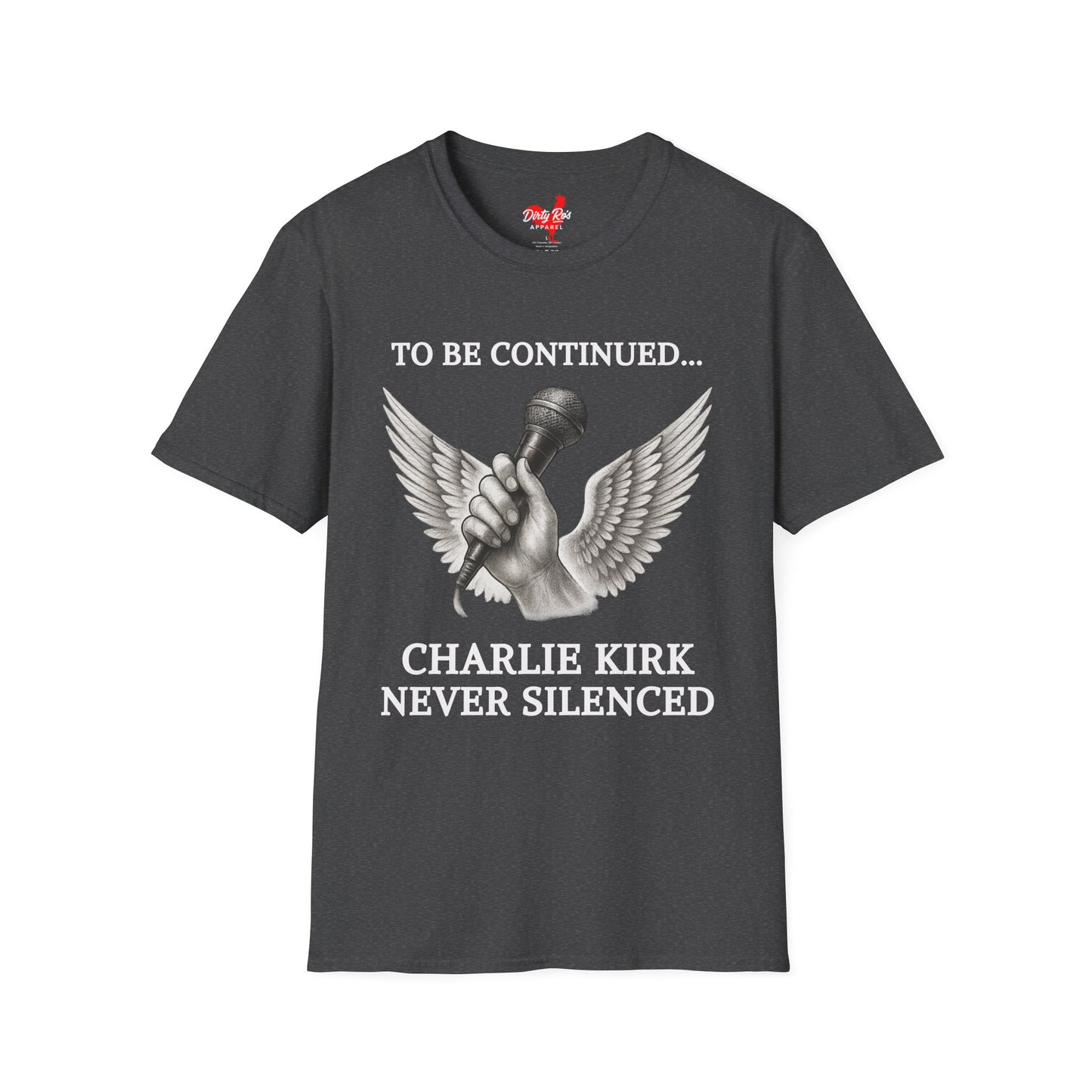 Never Silenced – Charlie Kirk Legacy | Soft AF Tee