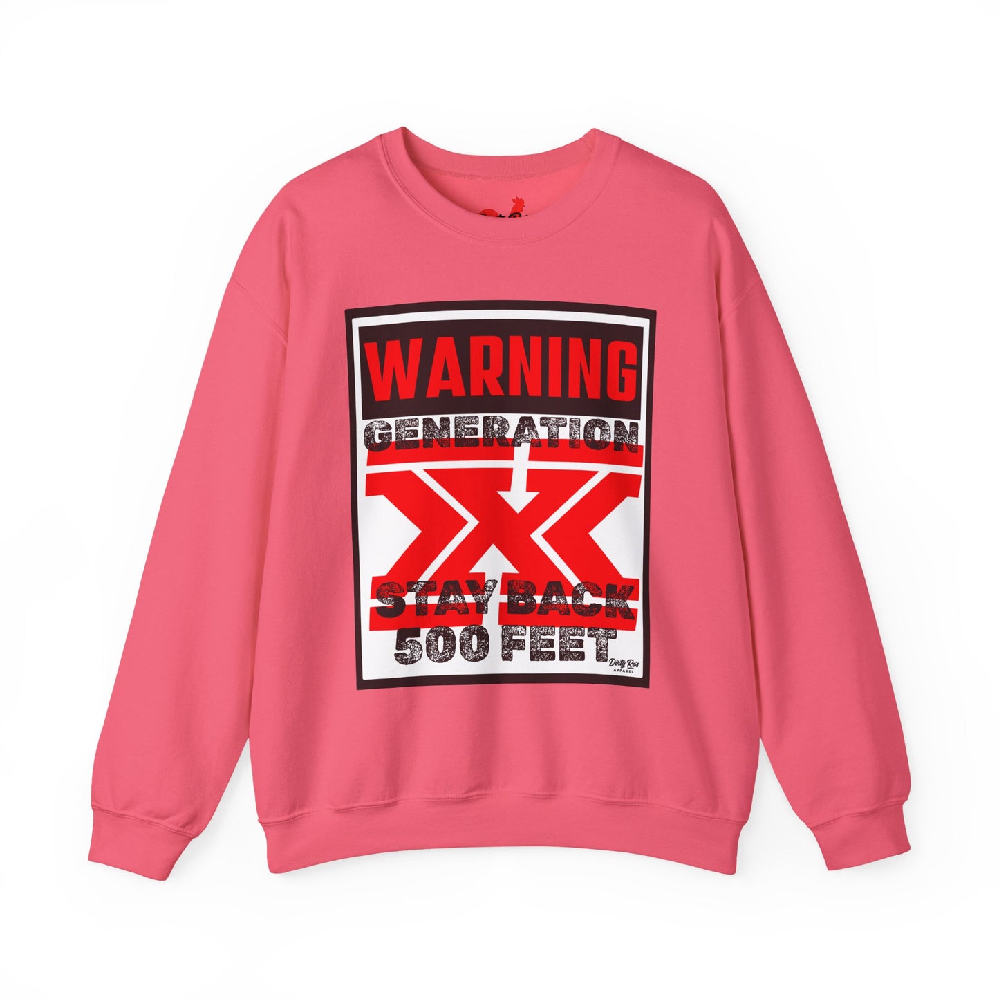 WARNING: Gen X – Stay Back 500 Feet | Crewneck Sweatshirt