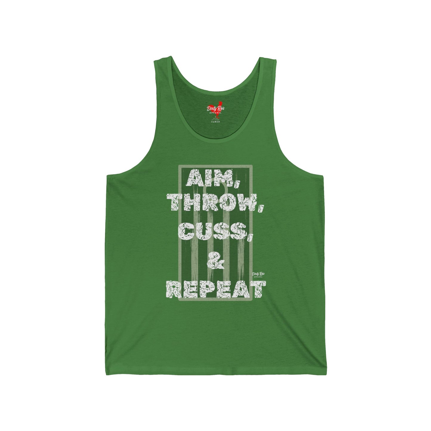 Aim, Throw, Cuss, Repeat Cornhole | Tank Top