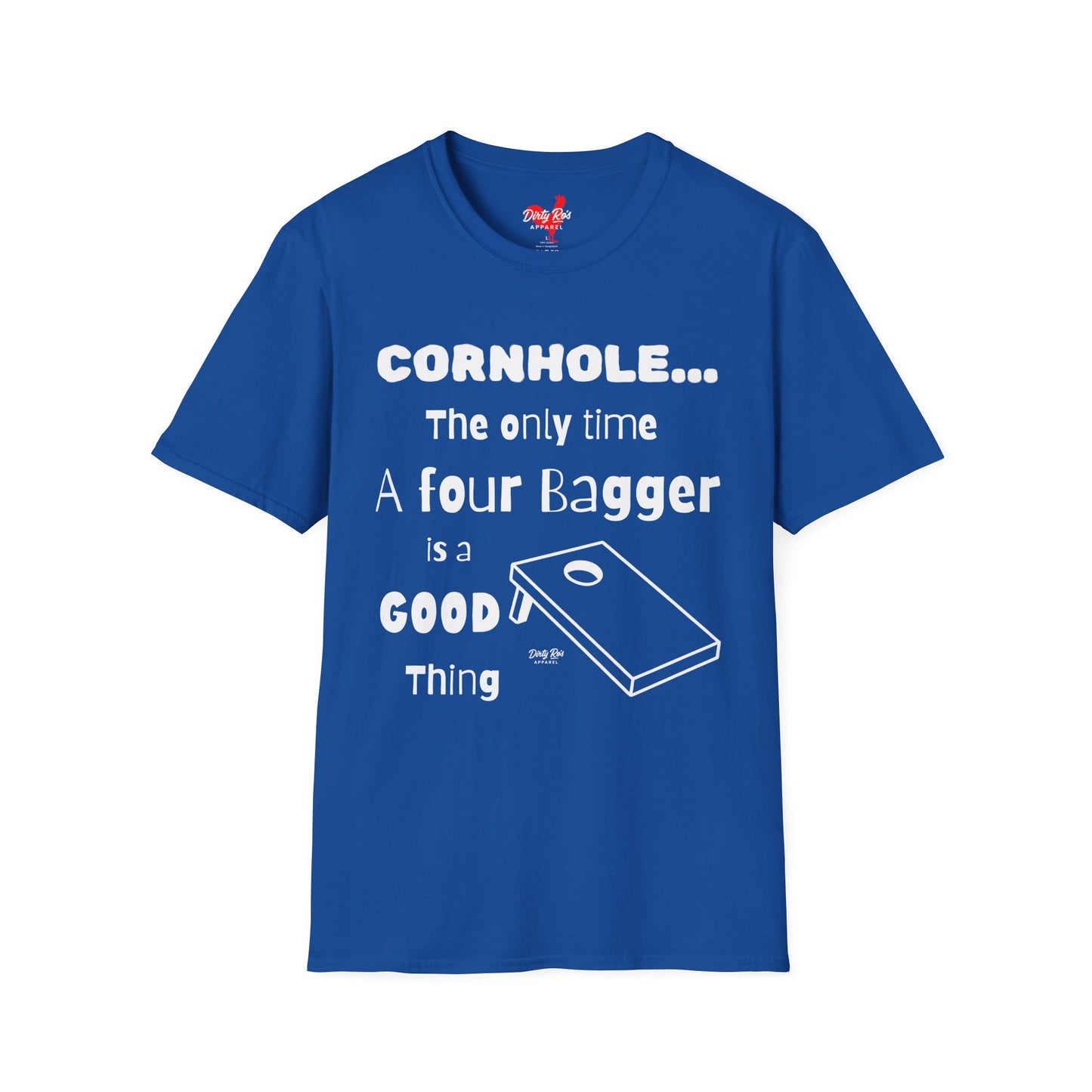 Cornhole The Only Time a Four Bagger is a Good Thing | Soft AF Tee