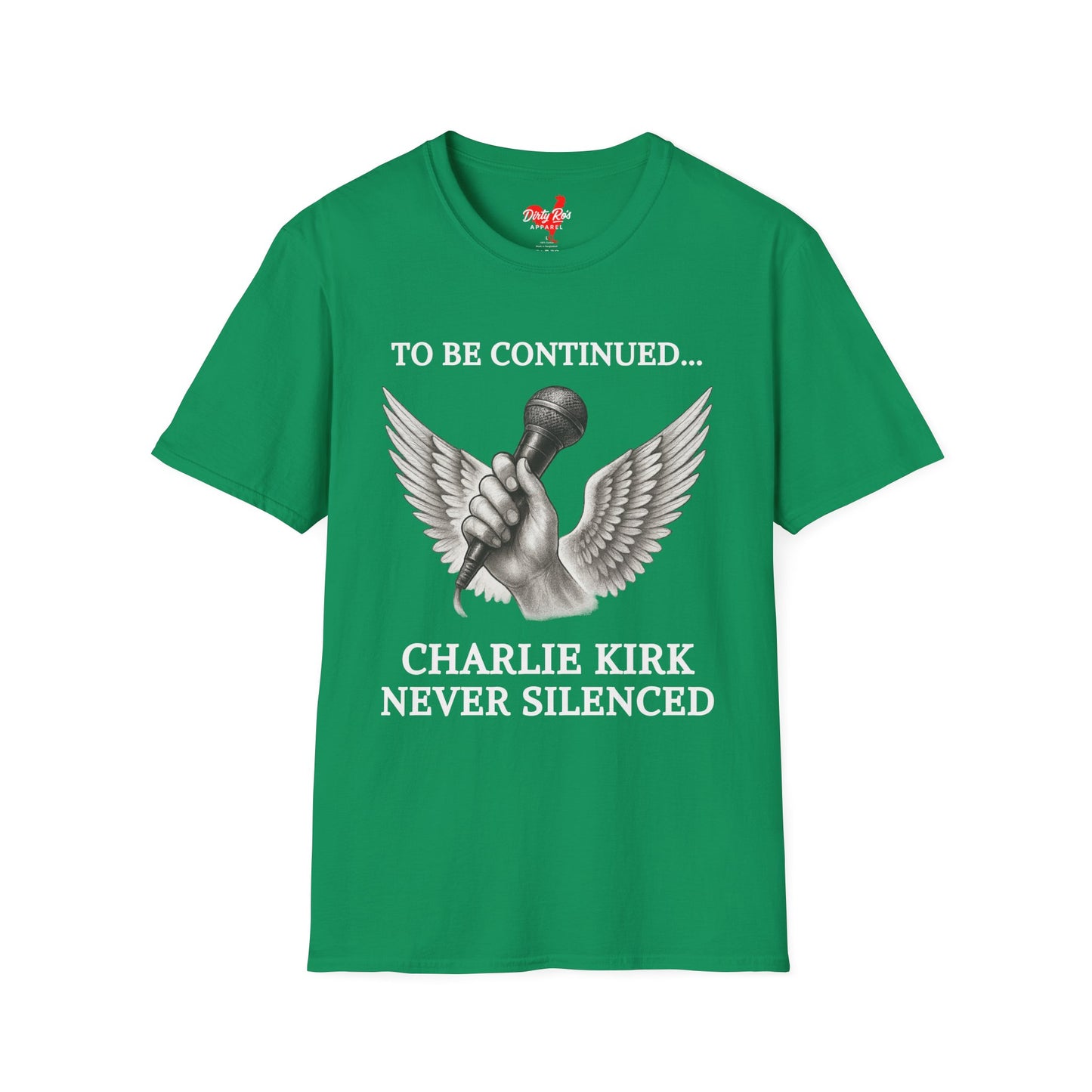 Never Silenced – Charlie Kirk Legacy | Soft AF Tee