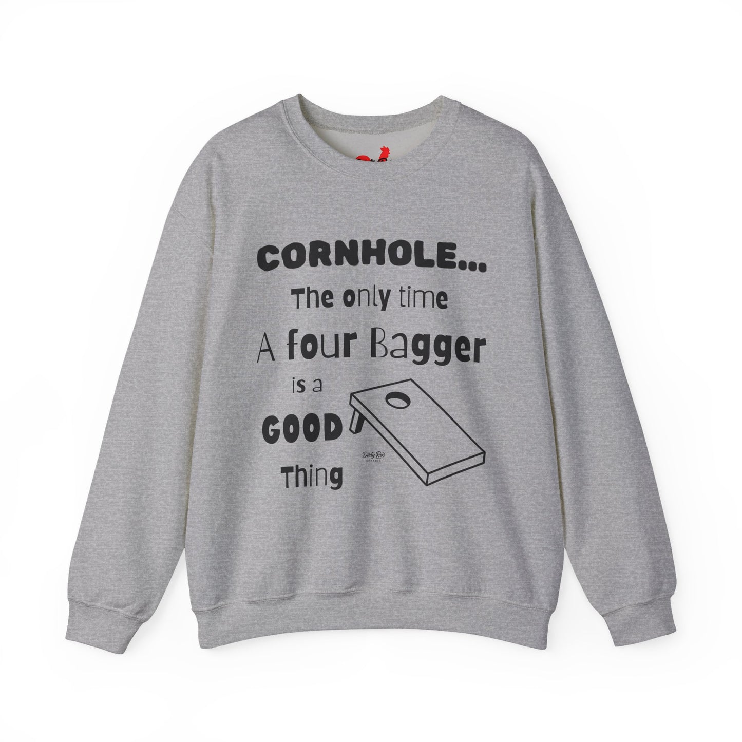 Cornhole The Only Time a Four Bagger is a Good Thing | Crewneck Sweatshirt