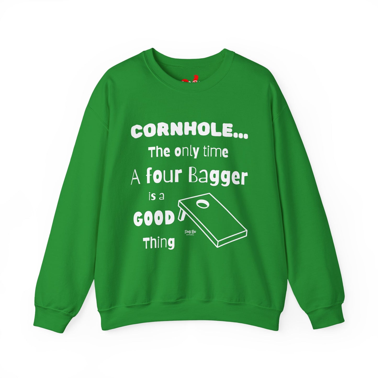 Cornhole The Only Time a Four Bagger is a Good Thing | Crewneck Sweatshirt