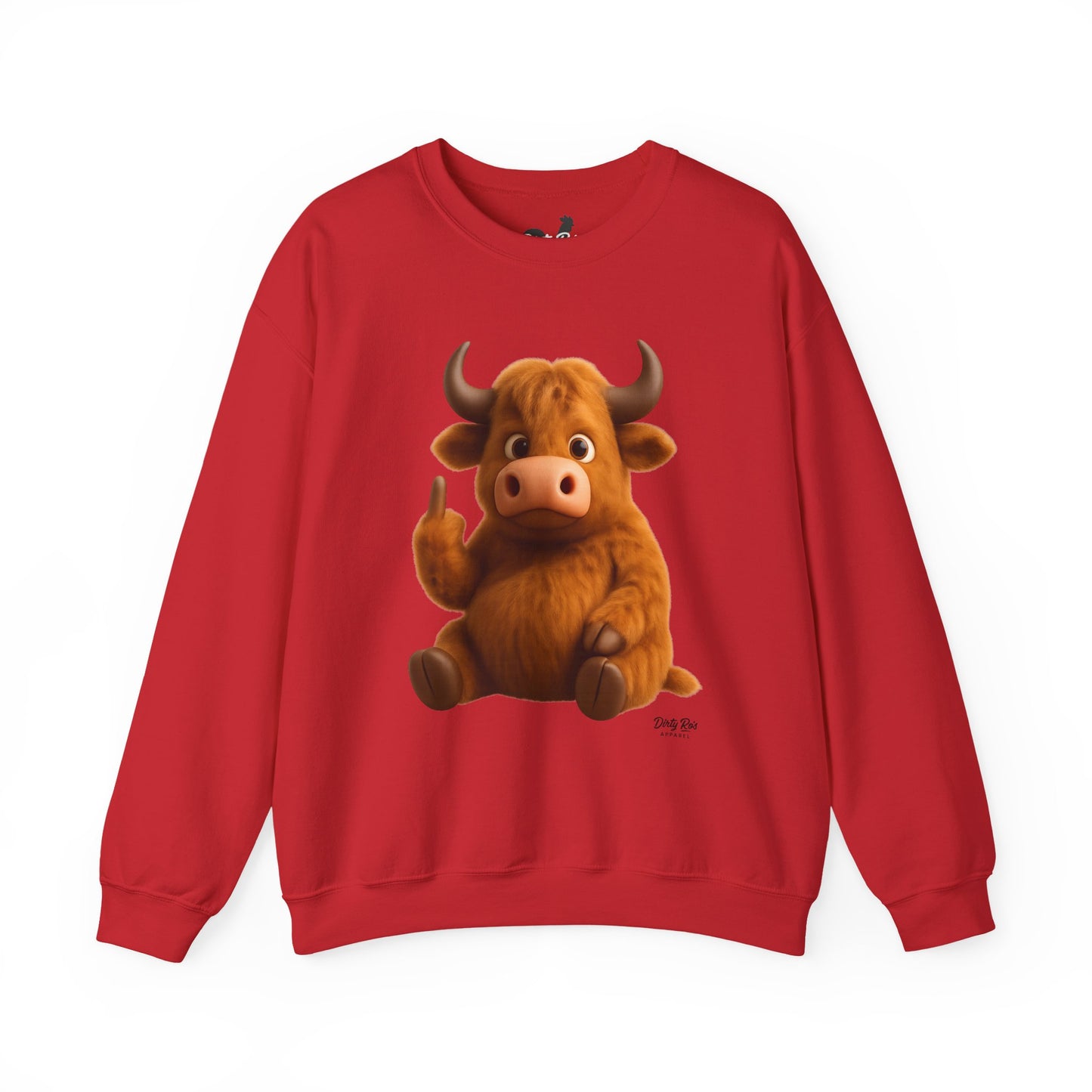 Fuzzy Cow FU | Crewneck Sweatshirt