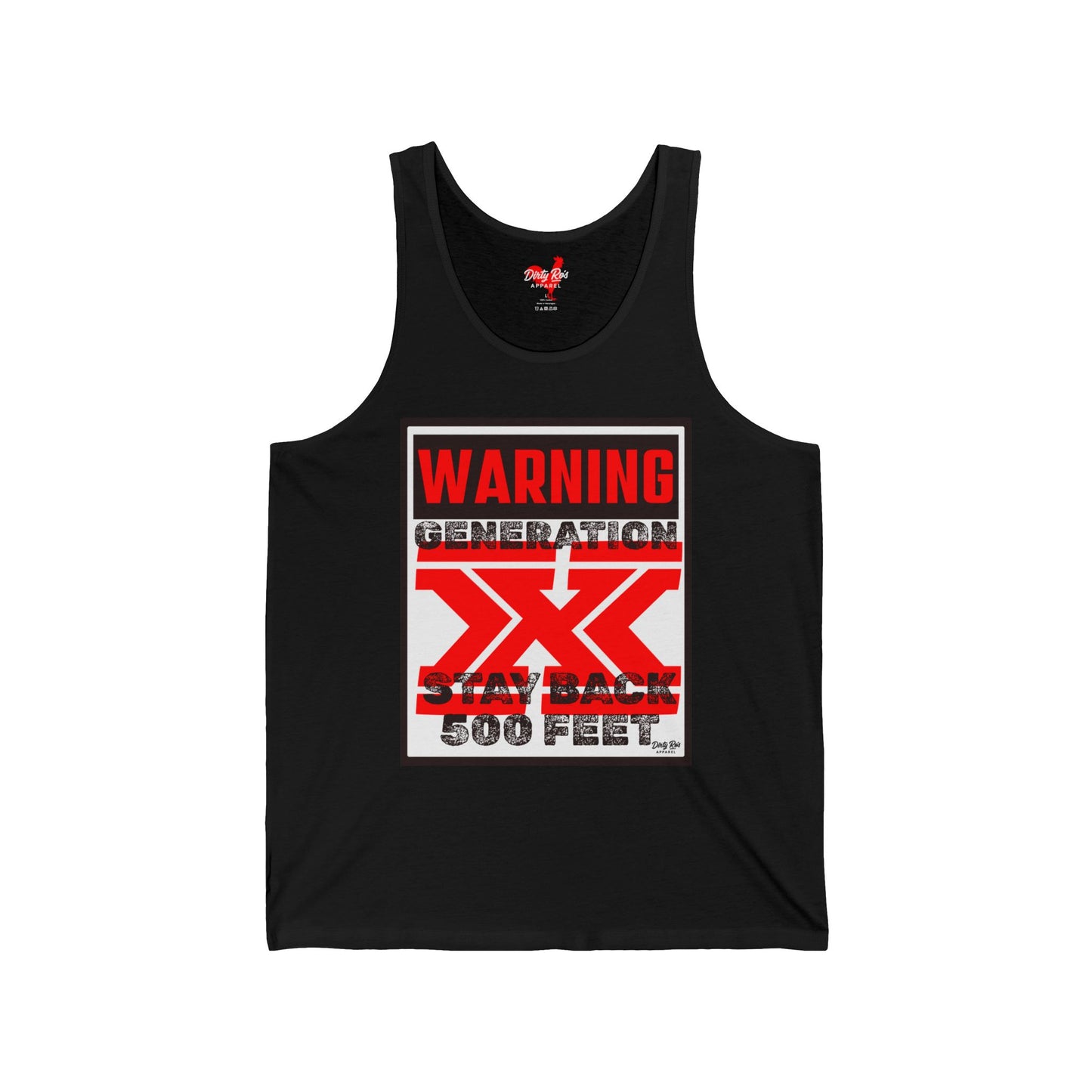 WARNING: Gen X – Stay Back 500 Feet | Tank Top