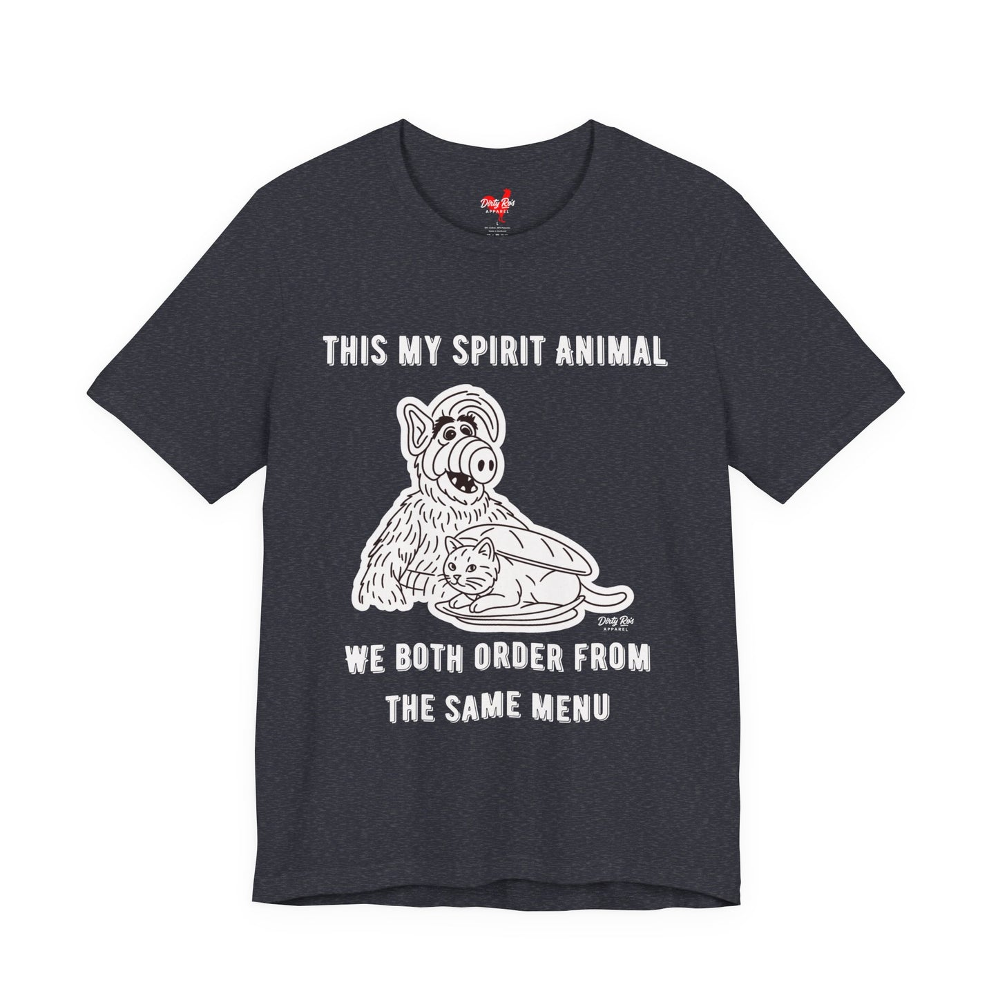 Funny Spirit Animal T-Shirt – Retro Alien Cat Humor Tee