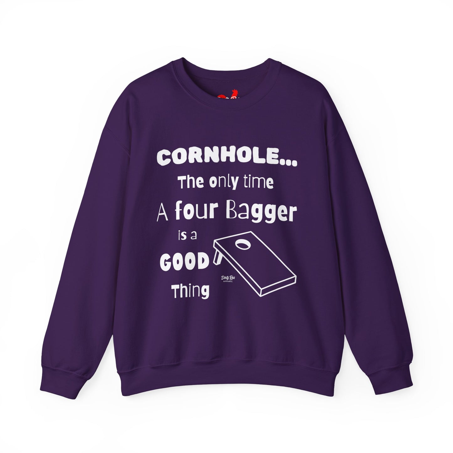 Cornhole The Only Time a Four Bagger is a Good Thing | Crewneck Sweatshirt