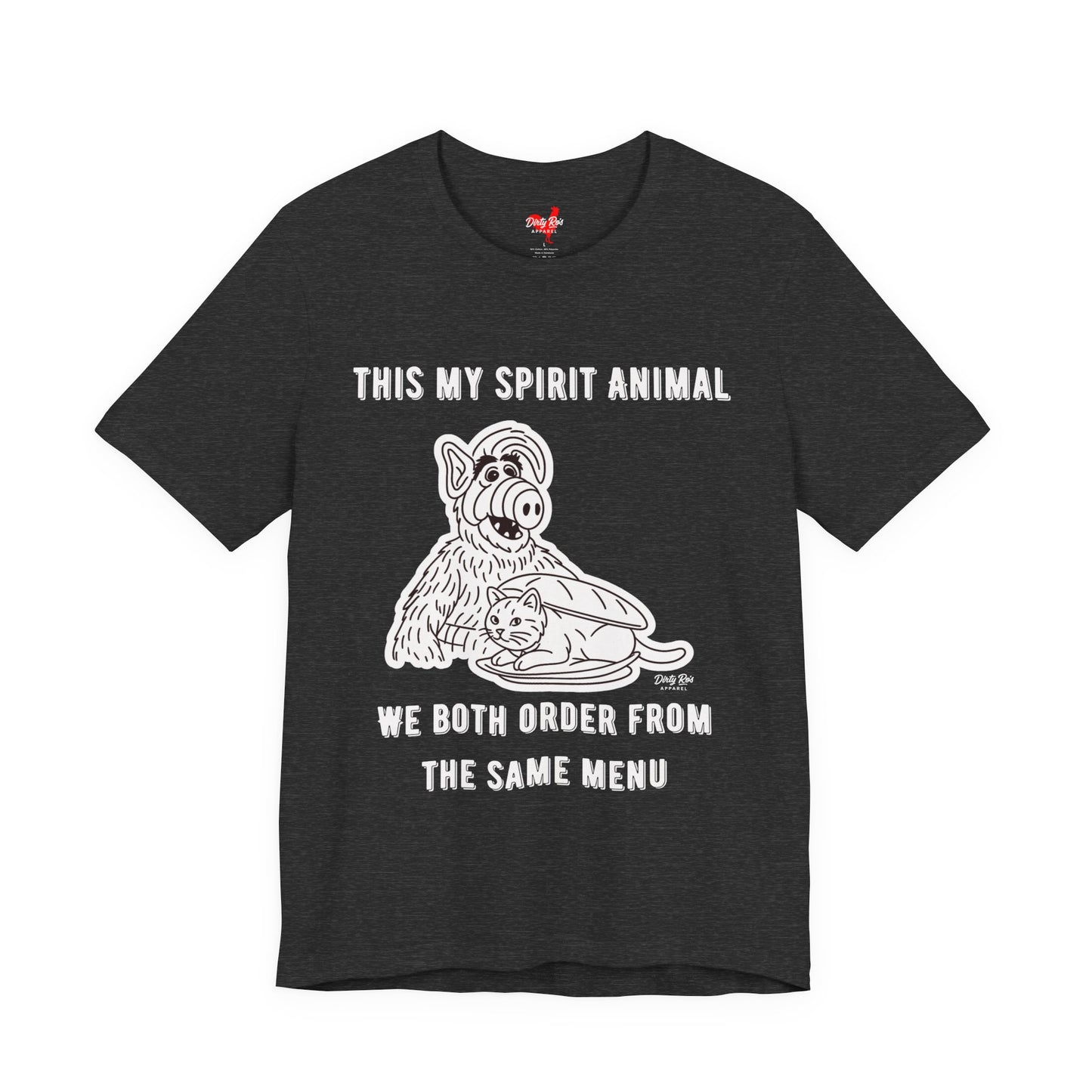 Funny Spirit Animal T-Shirt – Retro Alien Cat Humor Tee