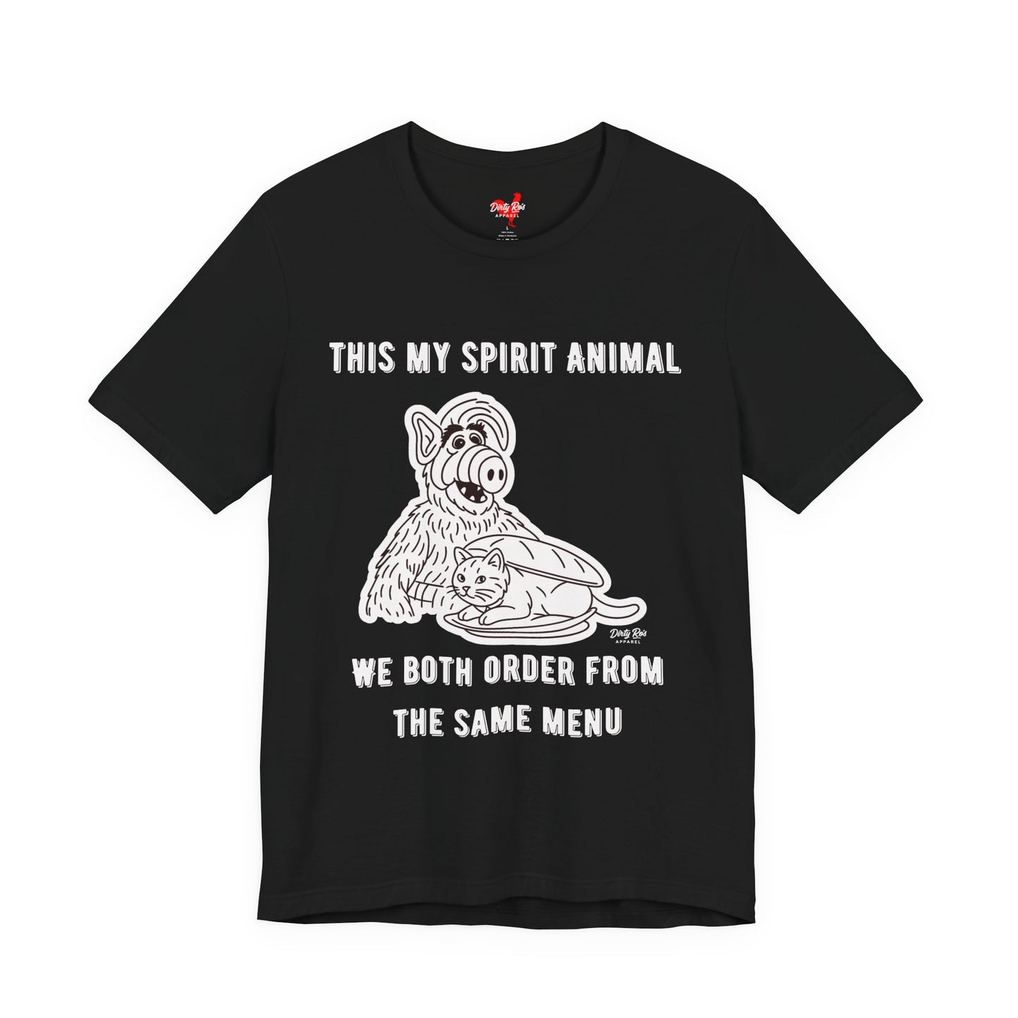 Funny Spirit Animal T-Shirt – Retro Alien Cat Humor Tee