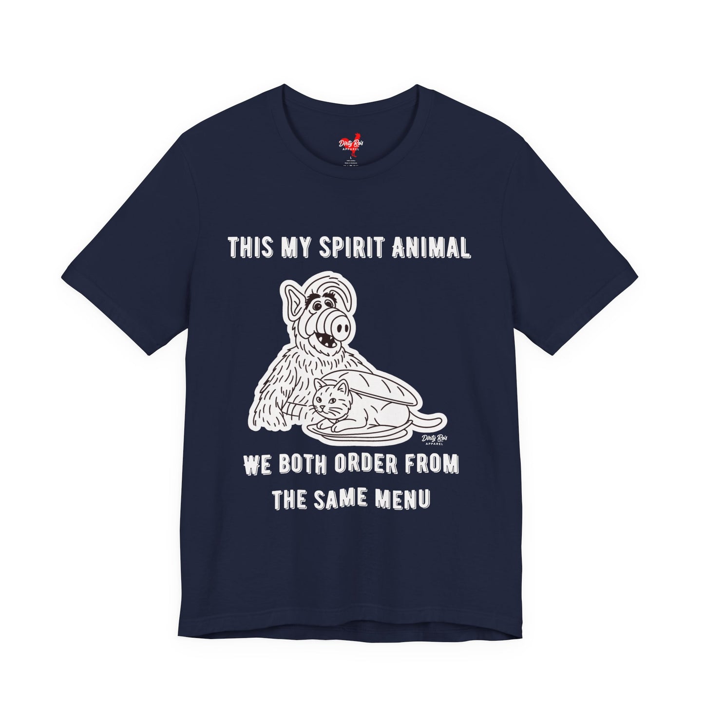 Funny Spirit Animal T-Shirt – Retro Alien Cat Humor Tee