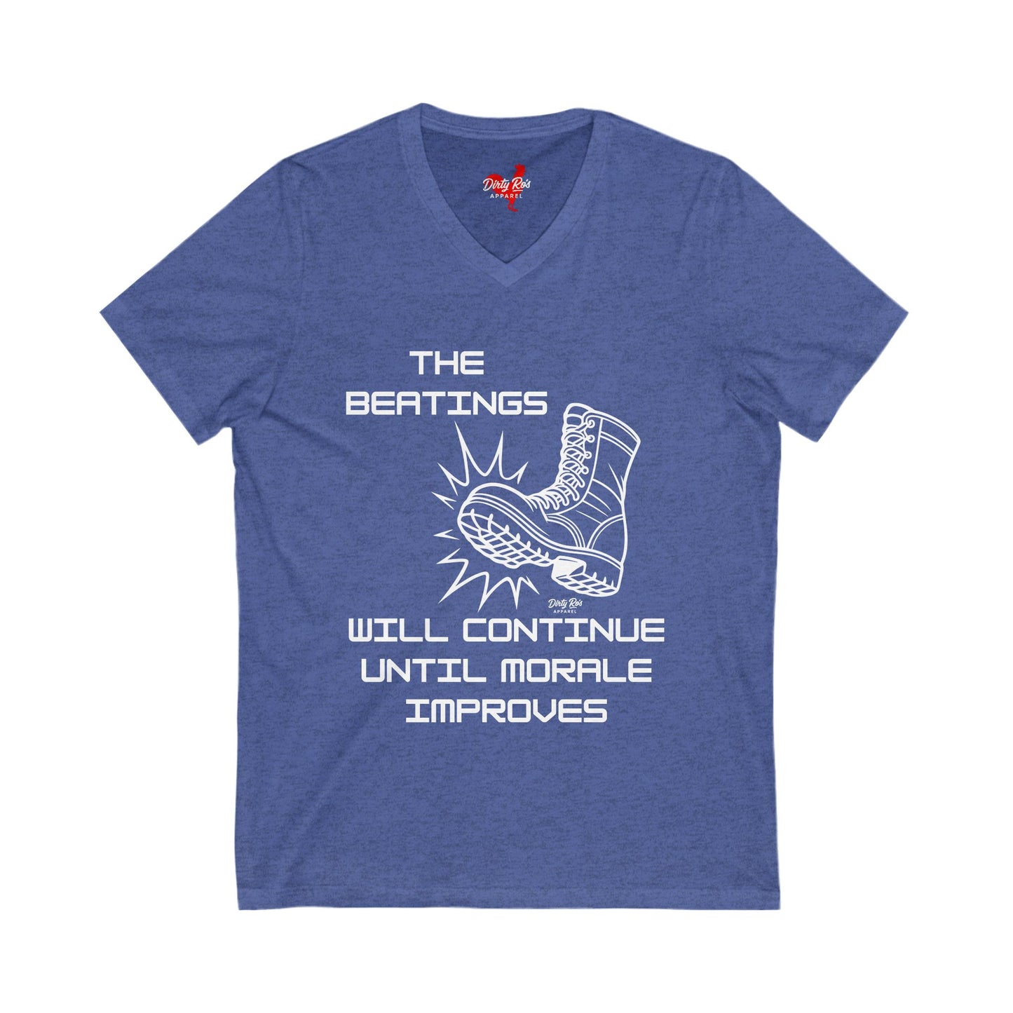 Beatings Will Continue Until Morale Improves | V-Neck Tee