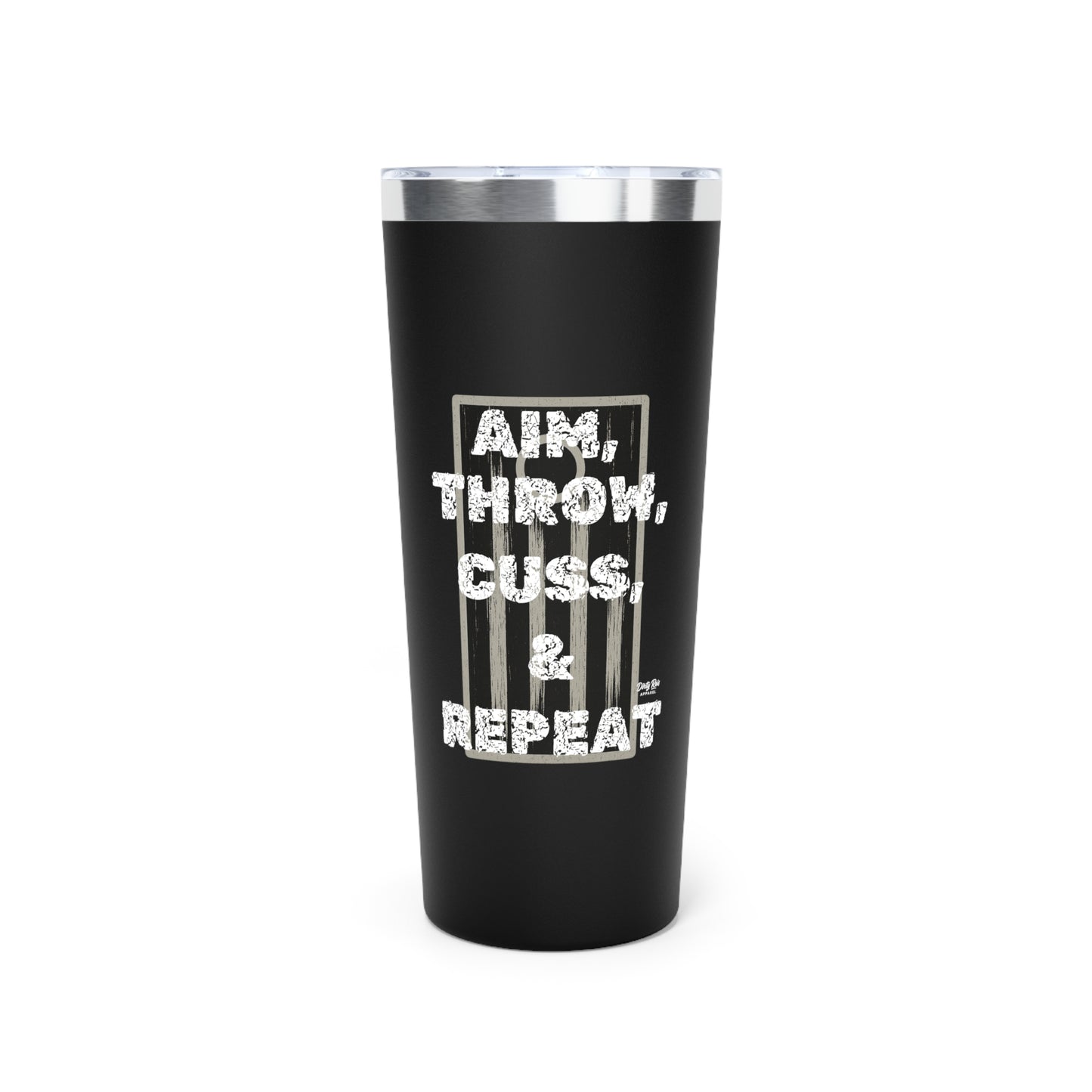 Aim, Throw, Cuss, Repeat Cornhole | 22oz Tumbler