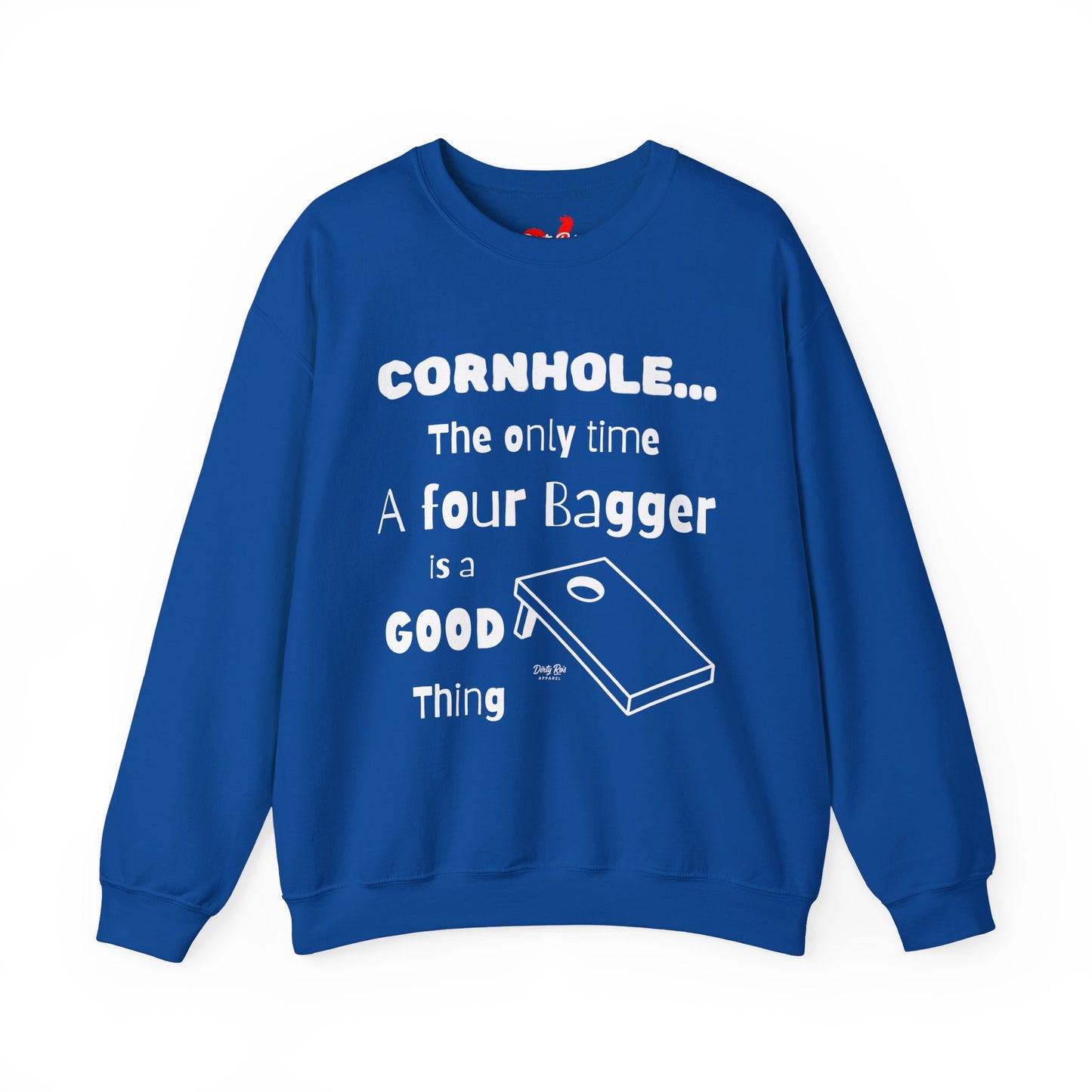 Cornhole The Only Time a Four Bagger is a Good Thing | Crewneck Sweatshirt