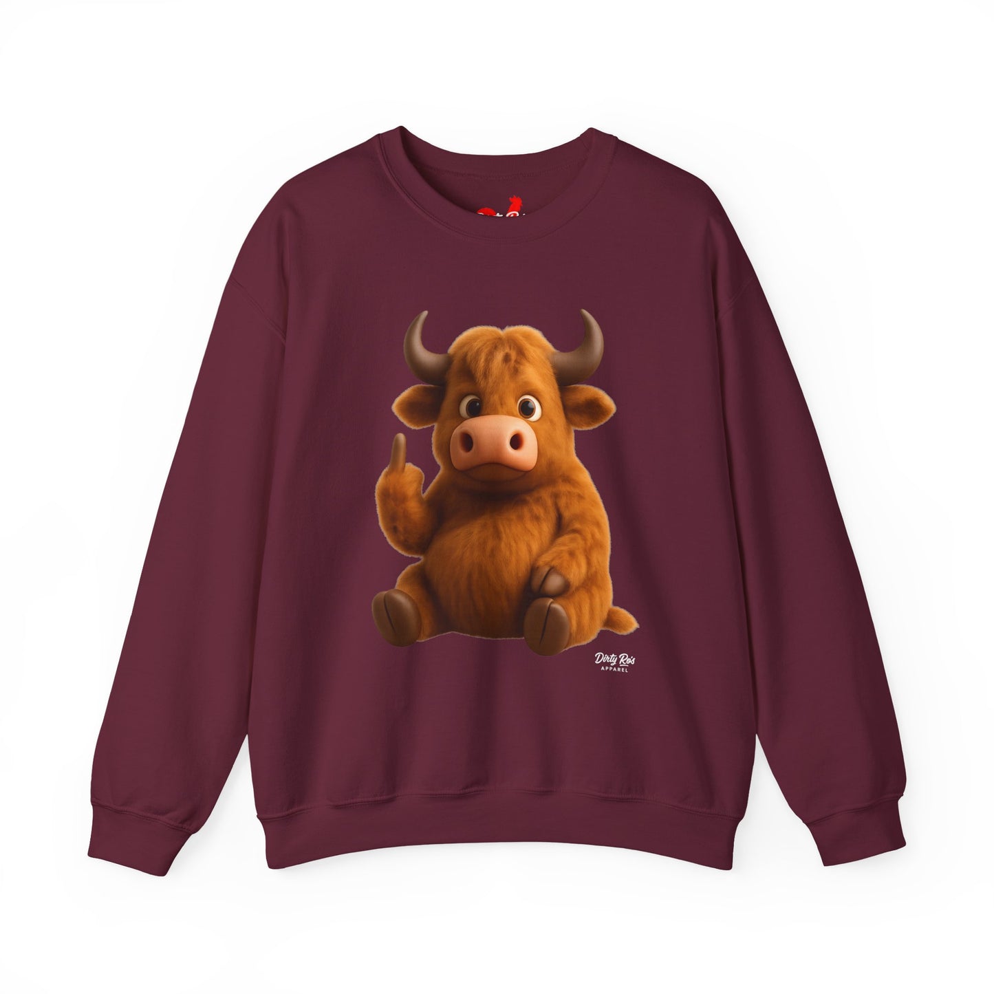 Fuzzy Cow FU | Crewneck Sweatshirt