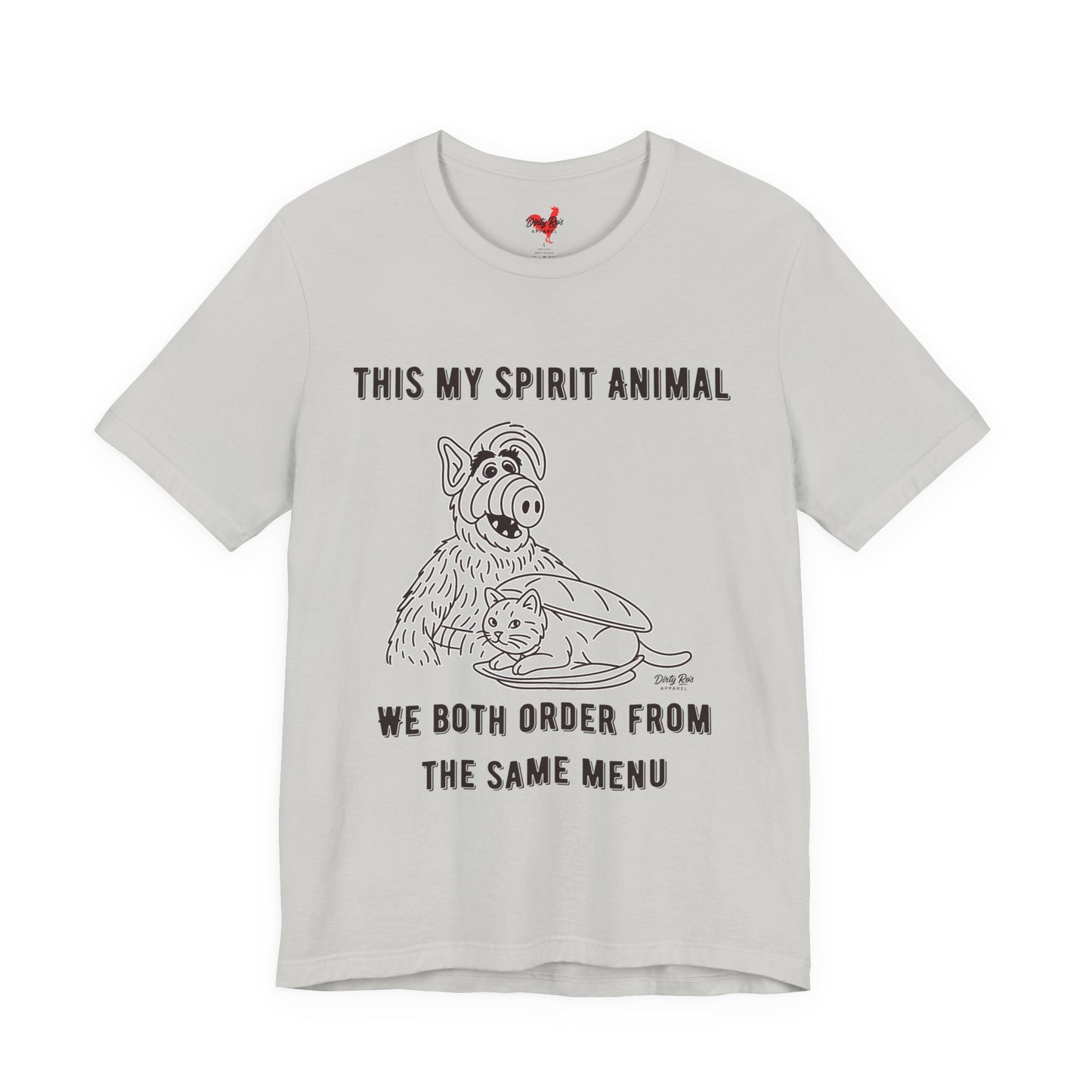 Funny Spirit Animal T-Shirt – Retro Alien Cat Humor Tee
