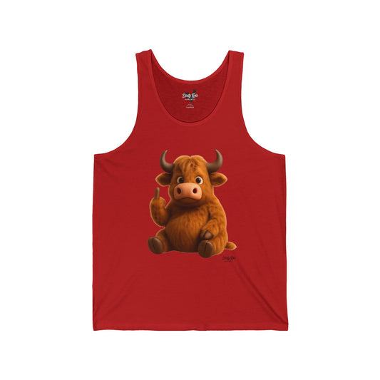 Fuzzy Cow FU | Tank Top