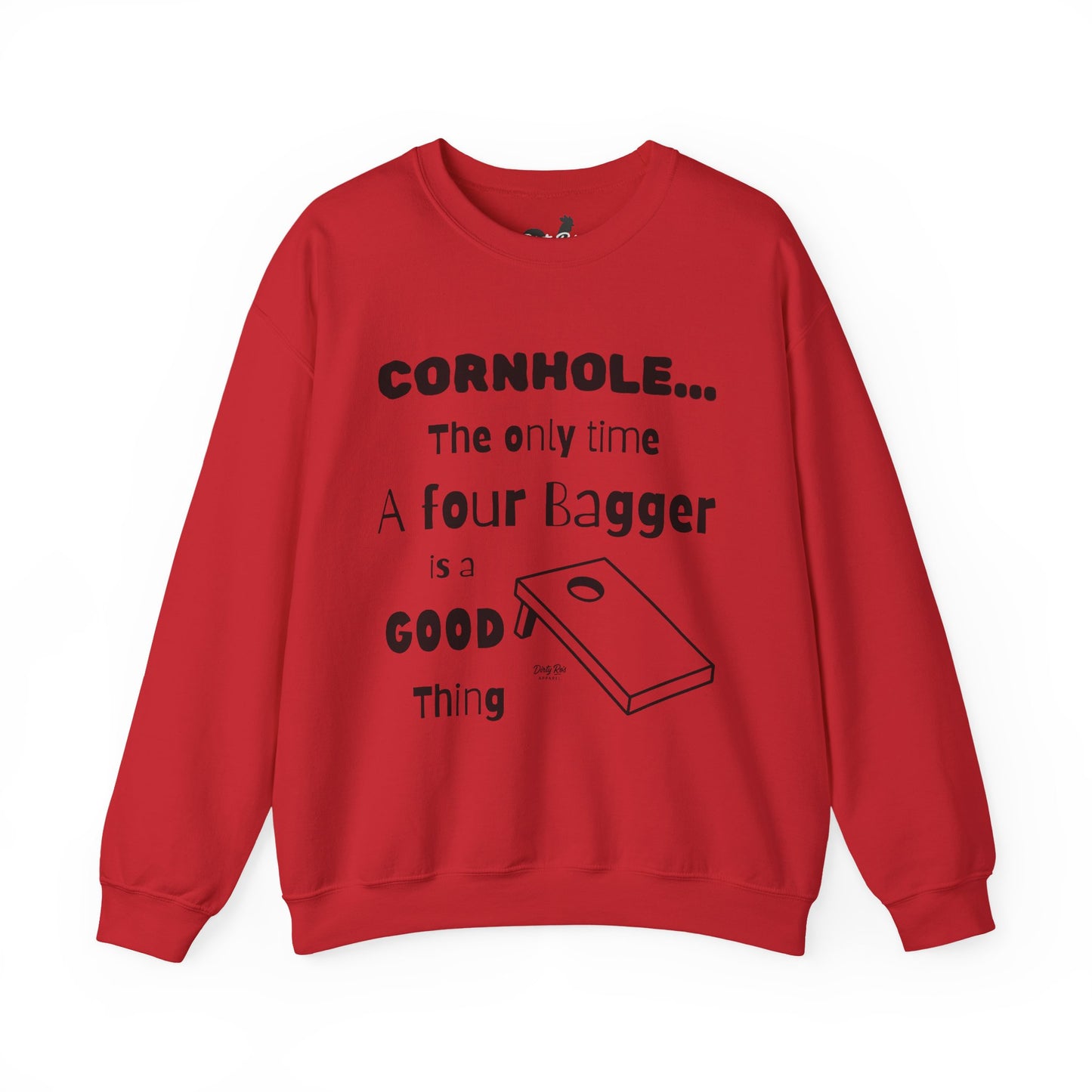 Cornhole The Only Time a Four Bagger is a Good Thing | Crewneck Sweatshirt